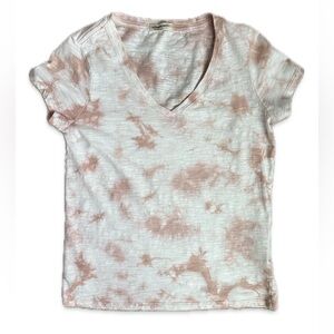 3/$15 Tie-Dye V-Neck Women Top